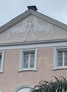 horse on house